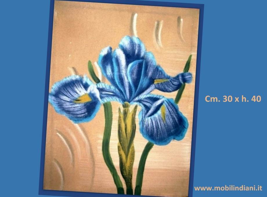 quadro-floreale-iris-blu